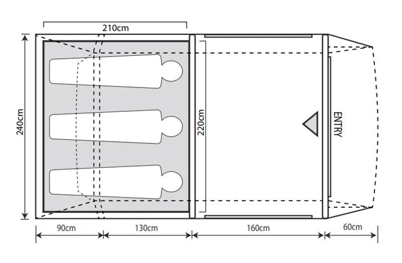 Outdoor Revolution Demo Camp Star 350 Inflatable Tent-1